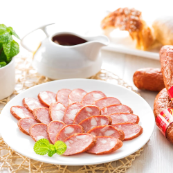 哈肉联 猪肉牛肉香肠腊肠即食肉肠 红肠360g*2袋