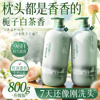 Vetes 洗发水膏去屑止痒控油柔顺蓬松男女士留香72小时控油保湿沐浴露 植萃蓬松 洗发水（绿色）800g