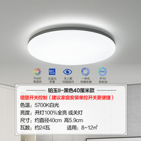 欧普照明 铂玉II 24W白光 φ40cm 黑色边框 吸顶灯
