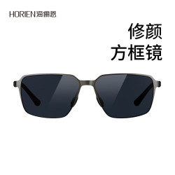 海俪恩 男款偏光墨镜N8552N01P 深枪拉丝/全色灰