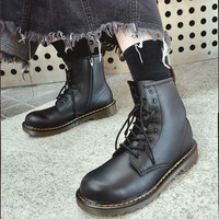 Dr.Martens 【爆款马丁靴】经典Y系列英伦软牛皮8孔女士短靴