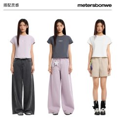 美特斯邦威 2026夏潮流印花圆领针织短袖T恤
