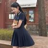 森马 元气学院POLO裙 撞色字母中长款 连衣裙