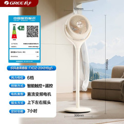 格力（GREE）【织风者Se青春版】一级能效直流变频轻音节能超静音空气循环扇家用遥控电风扇家用净化落地扇