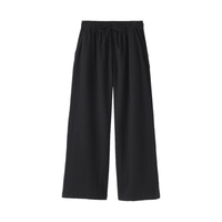 MUJI/無印良品 杨柳纱织长裤 黑色 L 女士家居服