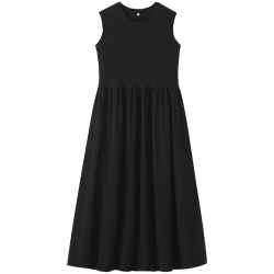 無印良品 MUJI 女式强捻天竺编织无袖连衣裙 女款女装裙子26年夏季 BB2VJA6S
