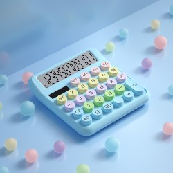 航世 BOW太阳能双电源计算器办公用品女神款办公室会计财务公务员专用