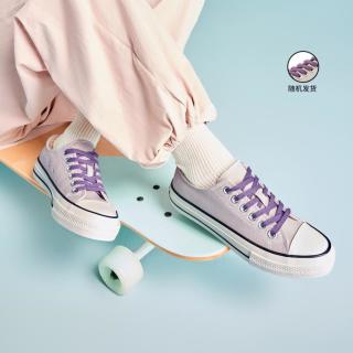 热风 女士时尚休闲鞋 低帮系带帆布鞋