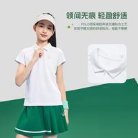 特步 亲肤舒适透气干爽女童2026新品夏季短袖POLO衫