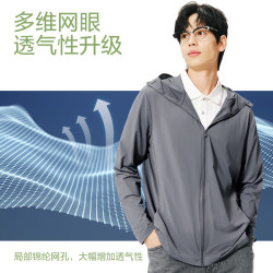网易严选 男女同款 【凉感速干】连帽透气高弹防晒衣 UPF200+ 4163247