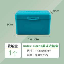 KAISA 凯萨KAISA美式文具索引卡IndexCards单词记忆卡片白色横线便签纸无粘性本子彩色便利贴考研错题卡ins风