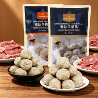 1号会员店 潮汕牛肉丸牛筋丸组合500g*2肉含量90%