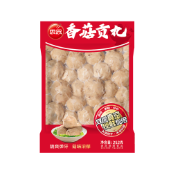 思念 火锅丸子 252g香菇贡丸赠70g火锅底料