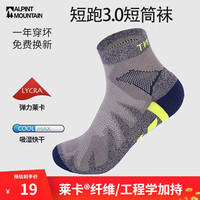 ALPINT MOUNTAIN 透气专业跑步袜