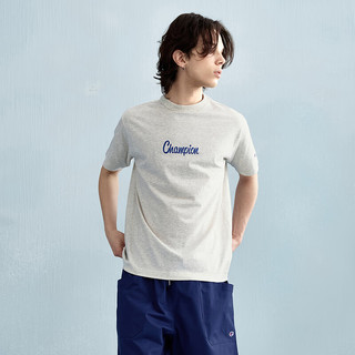 Champion 纯棉印花 燕麦色 S 男士T恤
