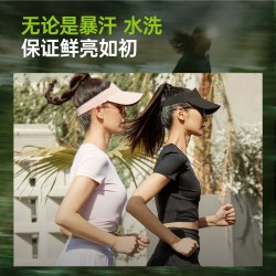 佑美 巨好看防晒帽子女士夏季款大帽檐空顶遮阳帽运动可折叠太阳帽无痕 粉色