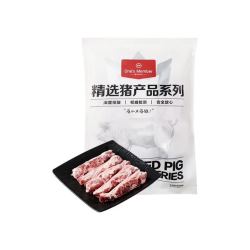 1号会员店 烧烤必备！精修猪大油边 净重1.2kg 跑山猪猪油边稀缺烧烤食材猪肉生鲜