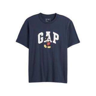 Gap 821805 纯棉卡通印花 海军蓝 XL 男士T恤