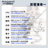 阿斯加特 锐龙R5 9600X+RTX5060+16G组装机