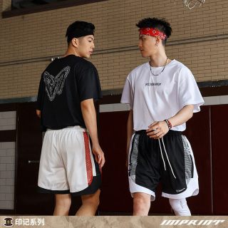 VEIDOORN 印记  运动短裤男美式篮球裤青少年跑步夏季网眼透气休闲四分裤