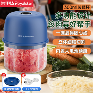 荣事达 电动捣蒜器家用搅拌机小型绞肉机多功能蒜泥神器