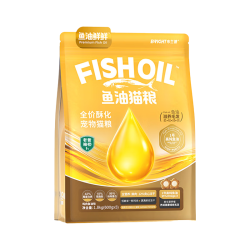 BRIGHT 鱼油猫粮 高纯鱼油 鸡肉配方 美毛护肠胃 猫咪干粮
