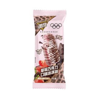 蒙牛 随变草莓巧克力口味冰淇淋 75g