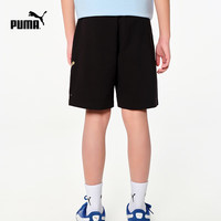 PUMA 儿童夏季针织短裤 吸湿透气弹力 黑色 150cm