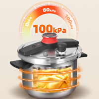 值友专享、今日必买：双喜 304不锈钢高压锅 22cm4L/1-3人/100KPA