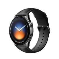 小米 Watch 5 esim 智能手表 47mm 黑色真皮表带