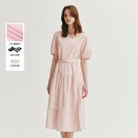 E·LAND 衣恋 女士复古小方领连衣裙