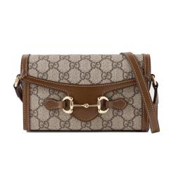 GUCCI 男女休闲双G老花1955迷你单肩斜挎包