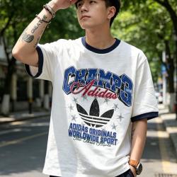adidas 三叶草 户外T恤男女上衣2026夏新款透气运动服跑步健身半袖短袖T恤