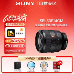 索尼 FE 50mm F1.4 GM 全画幅大光圈定焦G大师微单相机镜头人像摄影 基础防护套装