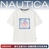 NAUTICA 女童短袖T恤 白色 160