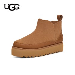 UGG 秋季女士时尚舒适纯色厚底圆头保暖休闲短靴雪地靴1166753