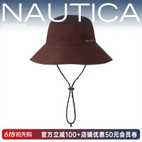 NAUTICA 可收纳 儿童渔夫帽 棕色