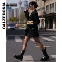 Calzedonia 黑色渔网袜网纹连裤袜
