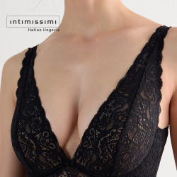 Intimissimi 意舒漫 Eleonora蕾丝连体衣 黑色 均码