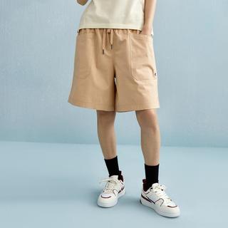 Champion 男士刺绣小Clogo休闲运动五分裤