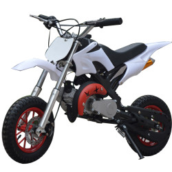  LANGCHUANG 朗创 49cc 迷你摩托车 两冲程 小越野车 燃油款 白色