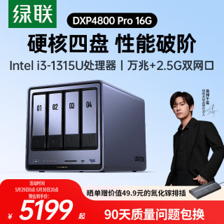 绿联 万兆网口 NAS网络存储  i3-1315U 0块 8GB