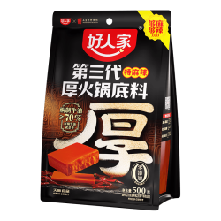 好人家 第三代厚火锅底料 500g 特麻辣 火锅底料