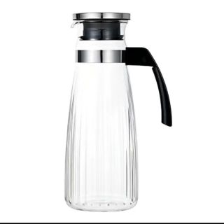 THERMOS 膳魔师 加厚大容量耐热玻璃水壶 TCG2C 不锈钢上盖1300ml