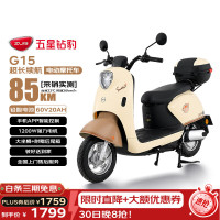 五星钻豹 30号晚8点开始：五星钻豹 G15长续航电动车60V20AH铅酸电动摩托车