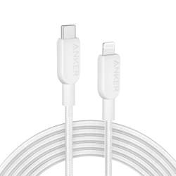Anker A81A6611 MFi认证 1.8米白 Type-C转Lightning数据线