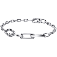 PANDORA/潘多拉 Me系列纤细环链手链 银色 16cm