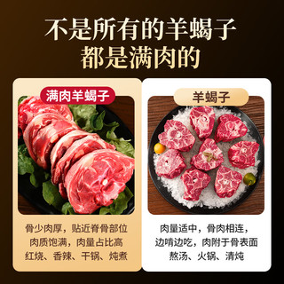 芈羊羊 鲜切羔羊满肉羊蝎子 5斤 羊肉