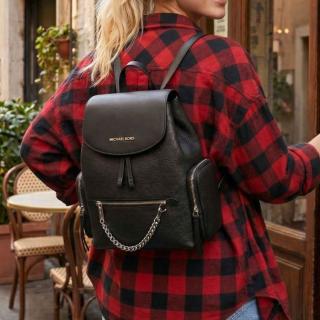 MICHAEL KORS JET SET 女士轻便休闲鹅卵石纹皮革双肩包