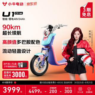 小牛电动 U1 one 电动自行车 48V24Ah锂电